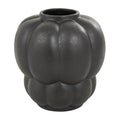 Deco 79 Ceramic Decorative Vase Wide Bubble Inspired Centerpiece Vase with Distressed Speckled Texturing, Flower Vase for Home Decoration 10" x 10" x 11", Black - size: 10" x 10" x 11"