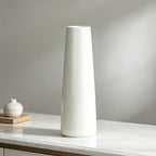 12 Inch White Vase Ceramic Flower Vase, Tall Vases for Pampas Grass, Home Decor, Modern Textured Vases for Living Room Decorations,Table Centerpieces,Shelf,Farmhouse Small Ceramic Vase - style: Shape 12