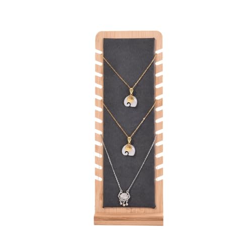 Necklace Display Stands for Selling Necklace Holder Necklace Display Storage Jewelry Display Storage Set 3PCS (Gray) - color: Gray