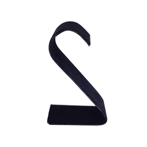 MOOCA 6 Pcs Black Velvet Earring Display Stand Displays, Jewelry Organizer Display Holder for Earrings, Black Velvet, 2 1/8 W x 1 1/2 D x 3 1/2 H in - color: Black Velvet, Small