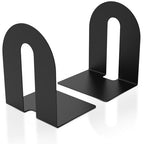 Heavy Duty 10" Bookends, 1 Pair Black Heavy Duty Bookends, Bookend Stopper for Heavy Books, for Office, Bookshelves, Binders & Books - size: 2Pcs