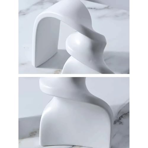 Statue Decorations Light Luxury Geometric Decorations, Ceramic Eunuch Home Furnishings, Hotel Clubhouse Desktop Decorations Home Decor Object(Black)