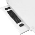 VIVO Extra Long Clamp-on Computer Keyboard and Mouse Under Desk Slider Tray, 34 x 11 inch Pull Out Platform Drawer, White, MOUNT-KB15EW - color: White, size: 34 inch
