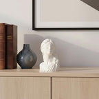 Lady Justice Statue Bust Scales of Justice Decor Greek Roman Plaster Sculpture, Law Office Lawyer Desk Shelf Display Attorney Judge Legal Gift