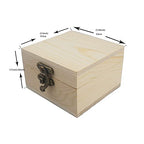2Pcs/PACK Unfinished Wood Box Gift Wooden Box for your Gift Jewelry Watch (Wooden Box-2PCS/PACK) - color: Wooden Box-2PCS/PACK
