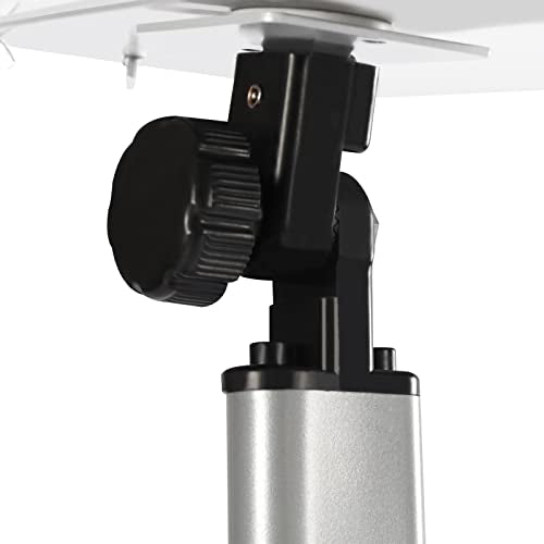Acrylic Podium Stand, Church Pulpit Podium with Adjustable Angle Clear Lecterns & Pulpits for Schools Churches Conference Rooms, Floor Standing Modern Spraying Treatment Process - color: Clear+silver