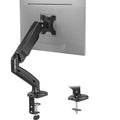 WALI Single Monitor Arm for 13-27 inch Screens, Adjustable Single Monitor Mount Holds 19.8lbs, Computer Monitor Stand for Desk, Clamp and Grommet Base, VESA 75/100mm (GSMP001), Matte Black - size: 13"-27", style: Single Arm