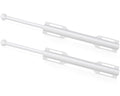 12" Valet Rod for Closet Pull Out (2 Pack, White) - color: White, size: 2 Pack