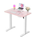 ErGear Height Adjustable Electric Standing Desk, 31 x 19 Inches Sit Stand up Desk, Memory Computer Home Office Desk, Pink - color: Pink, size: 31.5 X 18.9 Inches