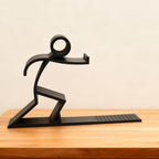 Cute Metal Bookends Decorative, Stylish Decor Book Shelf, Office or Home Book Holder, Durable Home & Office Organizer, Study Room Art Decor for Office School Library Bedroom, Book Lovers Gift