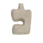 Bloomingville Grey Paper Mache Vase - color: Gray