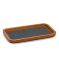 Oirlv Solid Wood Jewelry Display Tray Small Jewelry Tray Rings Earrings Bracelets Necklace Holder Organizer(Rectangle, Grey) - color: Grey, size: 7.08"x 3.93"x 0.59"