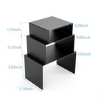 Gonice Metal Display Riser, 2 Sets Black Display Stands for Dessert, Cupcake and Funko Pop Figures - color: black