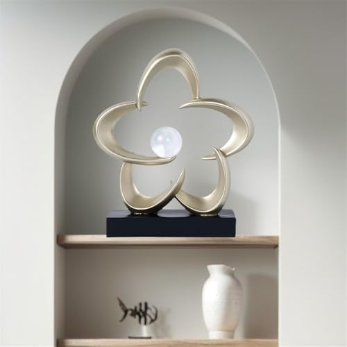 Abstract Sculpture Art Home Decor Accents Modern Decorative Objects for Living Room Shelf Coffee Table TV Stand Cabinet Office Decor Accents (Gold A) - color: Gold a