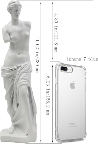 Venus de Milo Statue - Handcrafted Resin Sculpture 11 Inch Tall White Greek Goddess Art | Museum Replica for Home Decor, Office Desk, Bookshelf Display | Roman Aphrodite Mythology Decor