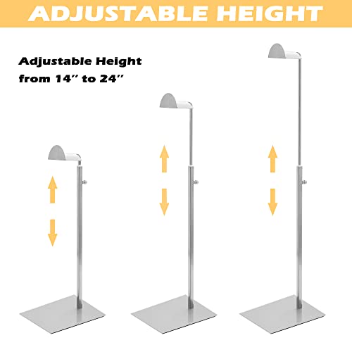 Royxen 3 Pack Purse Holder, Purse Display Stand with Adjustable Height, Bag Stands for Display, Stainless Steel Purse Rack for Bags Organizer (Silver) - color: Silver