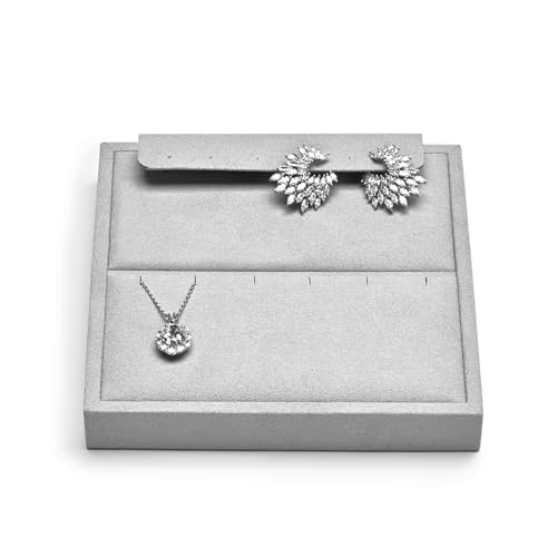 Oirlv Microfiber Jewelry Display Storage Tray Modular Jewelry Display Tray - style: P13507
