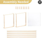 NUPTIO Gold Metal Rectangular Vase, 2 Pcs 15.75 inches Tall, Elegant Floral Centerpiece for Wedding, Housewarming, Mother's Day, Birthday, Anniversary, Party Decorations - size: 15¾ inch Tall