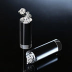 Oirlv Acrylic Jewelry Display Stand Ring Showcase Display Holder 7 PCS Rings Stand (Transparent) - color: Transparent