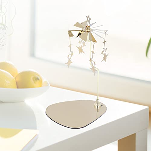 7.1in Spinning Candle Holder, Rotary Candle Holder, Chime Candle Holders Suitable for Party Decorations Photography Props Bars Cafes and Various Other Venues