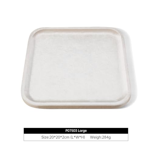 Resilient Velvet Jewelry Display Tray for Ring Earrings Bracelet Necklace, Flat Jewellery Dish for Showcase Store Retail Counter Exhibition Photography Livestream (Light Beige, Large) - color: Light Beige, size: Large