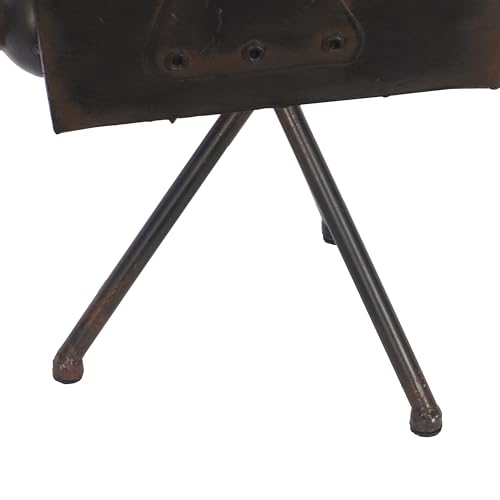 Deco 79 Metal Film Decorative Sculpture Camera Home Decor Statue, Accent Figurine 12" x 7" x 15", Brown