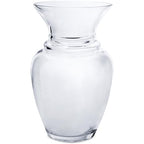 Royal Imports Glass Flower Vase Clear Modern Decorative Centerpiece Urn Wide Mouth Classic Everyday Rose Gathering Wedding Table Bouquet Holiday-Stripes