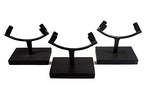 6.2" Display Stand for Slab/Slice/Fossil/Flat Minerals Base for Rocks Minerals and Crystals Black One Arm Two Prong Holder