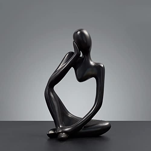 BK&MF Art Abstract Sculpture,Ornament Figurine Figurine Resin Craft Modern Creative Desk Statue for Statue Home Decoration,A - color: A