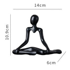 2X Artistic Reflection Statue, Abstract Home Decoration