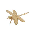 Gold Dragonfly Sculpture Solid Metal Insect Ornament Mini Insect Figurine for Home Office Garden Desktop Decor (Dragonfly) - style: Dragonfly