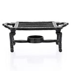 Sumnacon Tea Warmer Cast Iron Tea Pot Warmer with Tealight Candle Holder Sturdy Functional Teapot Warmer Stand for Office Party or Desk RetroTea Pot Heater for Heating Milk,Tea,Coffee,Food - size: 7.5x4.7 Inch