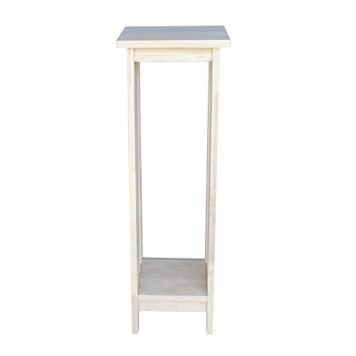 International Concepts Mission Plant Stand, 36-Inch High, Solid Parawood, Unfinished - size: 36 Inch