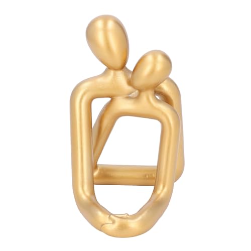 Resins Abstract Couple Statue, Luxury Handcrafted Sculpture, Phone Holder Statue with Abstract Design, Ideal for Home Decor, Wedding & Anniversary Present