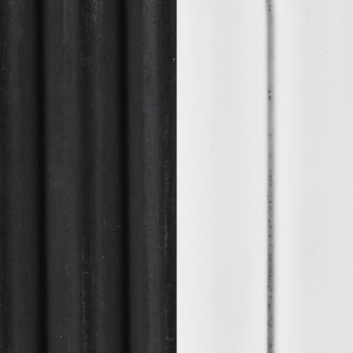 CosmoLiving by Cosmopolitan Wooden Geometric Decorative Sculpture Layered Arch Home Decor Statues, Set of 2 Accent Figurines 9", 7"H, Black