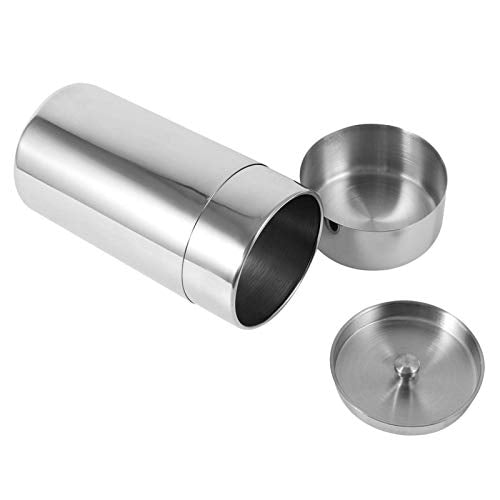 Tyenaza Tea Canister, Double Seal Stainless Steel Tea Tin Canister with Airtight Double Lids for Loose Tea Coffee Candy Herbs and Spices Storage(l) - size: l