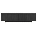 Henn&Hart Whitman, 70'' Rectangular TV Stand, Charcoal Gray - color: Charcoal Gray, size: 70'' Rectangular TV Stand