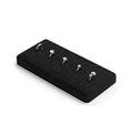 Oirlv Black Microfiber Jewelry Display Tray Showcase Jewelry Display Stand for Selling 5 Slots Ring Display Stand Ring Organizer Holder(TT07001) - size: 5 ring tray