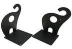 Wendin 1pair Cute Elephant Nonskid Bookends Art Bookend (Black) - color: Black