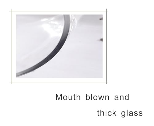6" Wide 8" High Large Hand Blown Sturdy Clear Cylinder Glass Vase, Centerpiece Flower Vase for Rose, Tulip, Boquets, Hurricane Candle Holder (1, 6"x8") - size: 6"x8"