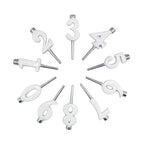 MARIPOSA White Candle Number Holder Set| White | Brillante | Gifts | CANDLEHOLDERS | Recycled SANDCAST Aluminum | Handmade in Mexico