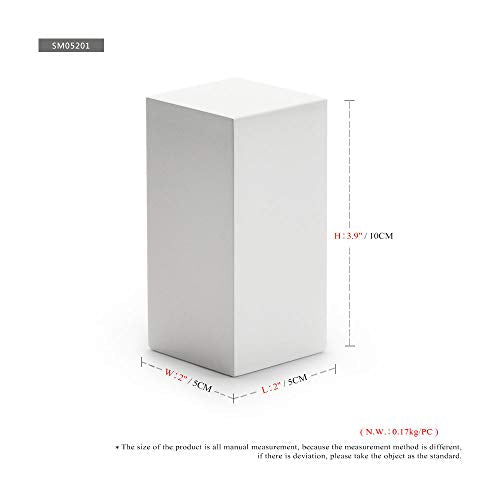 Oirlv Solid Wood Minimalism Style Jewelry Display Stand Showcase Jewelry Organizer Square Holder (SM05201) - color: SM05201