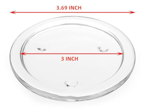 Glass Candle Holder Clear Beautiful Transparent Round Candle Plate (12pack 3inch) - size: 12pack 3inch