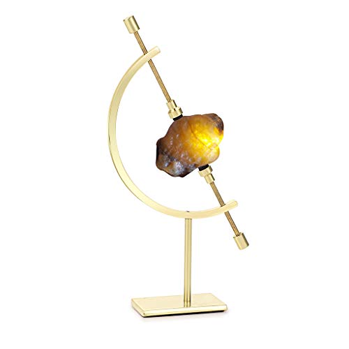 JUXYES Golden Toned Sphere Holder Caliper Stand, Caliper Style Display Stand For Mineral, Ornament, Gem, Shell, Coin, etc (S) - color: Gold, size: S