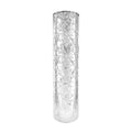 WGVI Hurricane Candle Holder Sleeve, W: 3", Ht: 14", Silver Speckled Glass Cylinder Open Both Ends, Chimney Tube Shade, 1 Piece - size: 3x14"H