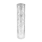 WGVI Hurricane Candle Holder Sleeve, W: 3", Ht: 14", Silver Speckled Glass Cylinder Open Both Ends, Chimney Tube Shade, 1 Piece - size: 3x14"H