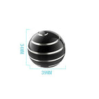 Kinetic Desk Toy Ball, 1.54'' Kinetic Desktop Spinning Toys, Optical Illusion Fidget Toys Gadgets for Adults Office Anxiety, ADHD (39MM, Black-A) - color: Black-a