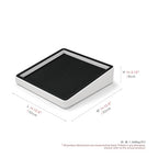 Oirlv Microfiber Jewelry Tray Showcase Display Base Empty Plate Luxury Multi-Compartment Jewelry Organizer - style: P13725