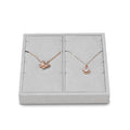 Microfiber Jewelry Pendant Display Tray Jewelry Necklace Organizer Display Tray(Gray) - size: 5.5" x 5.51" x 0.78"