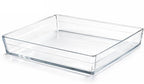 Ums 4.6-Qt (14'' x 10'' x 2.3'') Glass Baking Dishes for Oven, Borosilicate Glass Casserole Dish, Casserole Dishes for Oven, Microwave and Dishwasher Safe Clear Bakeware - size: 4.6 QT